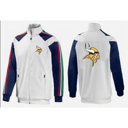 NFL Minnesota Vikings Team Logo Jacket White_2