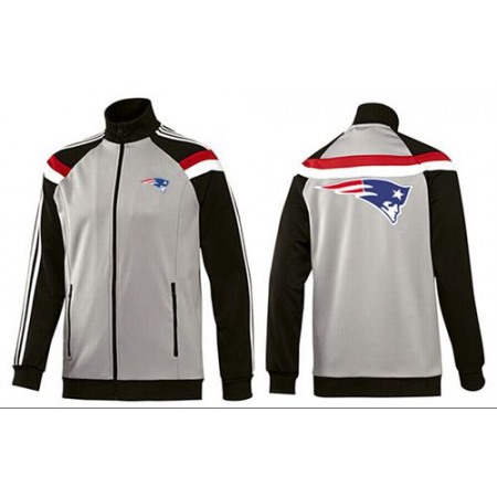 NFL New England Patriots Team Logo Jacket Grey