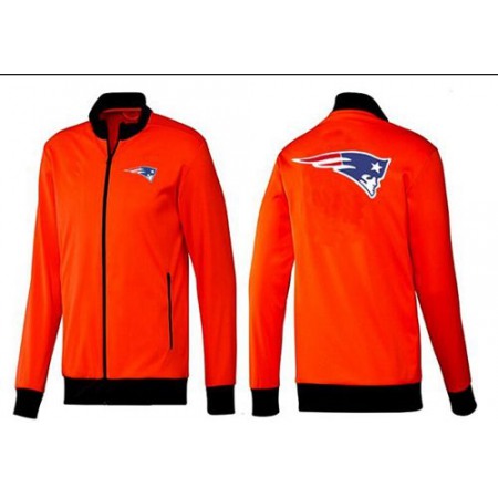 NFL New England Patriots Team Logo Jacket Orange