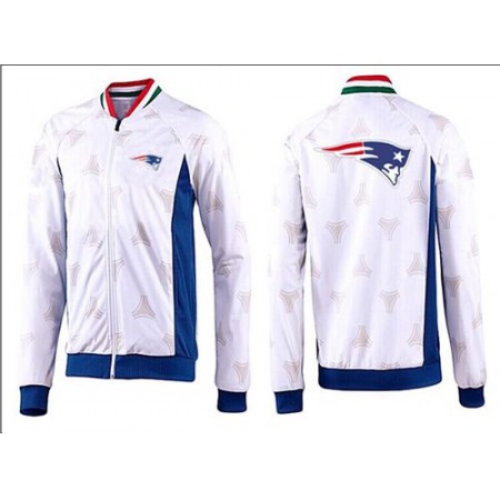 NFL New England Patriots Team Logo Jacket White_2
