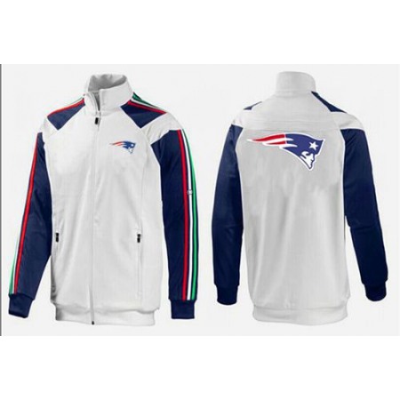 NFL New England Patriots Team Logo Jacket White_3