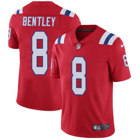 Nike Patriots #8 Ja'Whaun Bentley Red Alternate Men's Stitched NFL Vapor Untouchable Limited Jersey