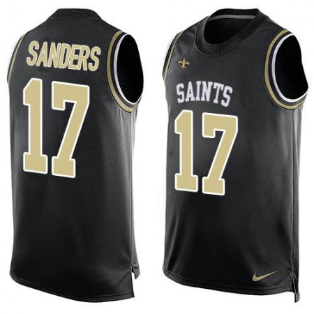 Nike Saints #17 Emmanuel Sanders Black Team Color Men's Stitched NFL Limited Tank Top Jersey