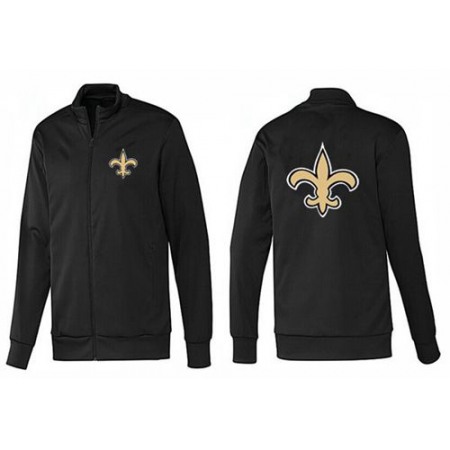 NFL New Orleans Saints Team Logo Jacket Black_1