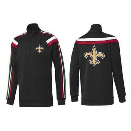 NFL New Orleans Saints Team Logo Jacket Black_2