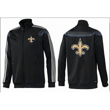 NFL New Orleans Saints Team Logo Jacket Black_3