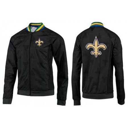 NFL New Orleans Saints Team Logo Jacket Black_4