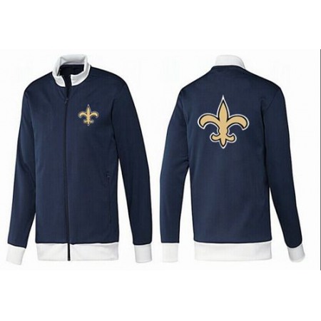 NFL New Orleans Saints Team Logo Jacket Dark Blue_1