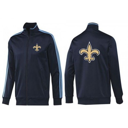 NFL New Orleans Saints Team Logo Jacket Dark Blue_2
