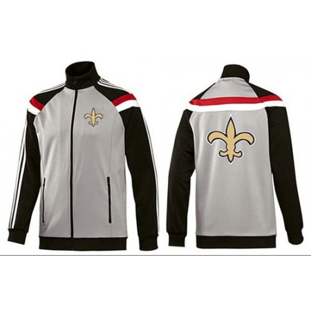 NFL New Orleans Saints Team Logo Jacket Grey