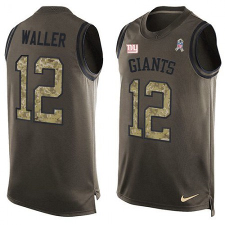 Nike Giants #12 Darren Waller Green Men's Stitched NFL Limited Salute To Service Tank Top Jersey
