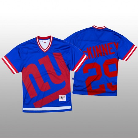 NFL New York Giants #29 Xavier McKinney Blue Men's Mitchell & Nell Big Face Fashion Limited NFL Jersey
