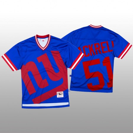 NFL New York Giants #51 Kyler Fackrell Blue Men's Mitchell & Nell Big Face Fashion Limited NFL Jersey