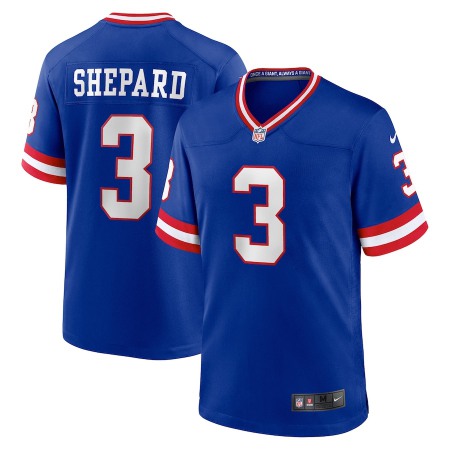 New York Giants #3 Sterling Shepard Royal Nike Men's Classic Retired Player Game Jersey