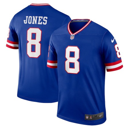 New York Giants #8 Daniel Jones Nike Men's Royal Classic Player Legend Jersey