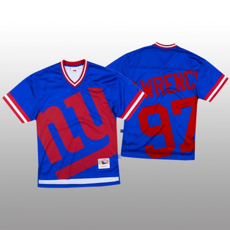 NFL New York Giants #97 Dexter Lawrence Blue Men's Mitchell & Nell Big Face Fashion Limited NFL Jersey