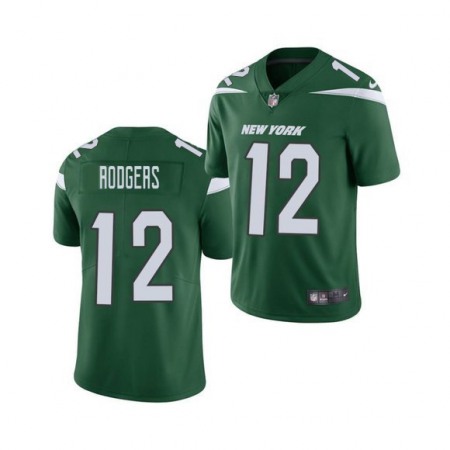 Nike Jets #12 Aaron Rodgers Green Team Color Men's Stitched NFL Vapor Untouchable Limited Jersey