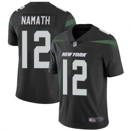 Nike Jets #12 Joe Namath Black Alternate Men's Stitched NFL Vapor Untouchable Limited Jersey