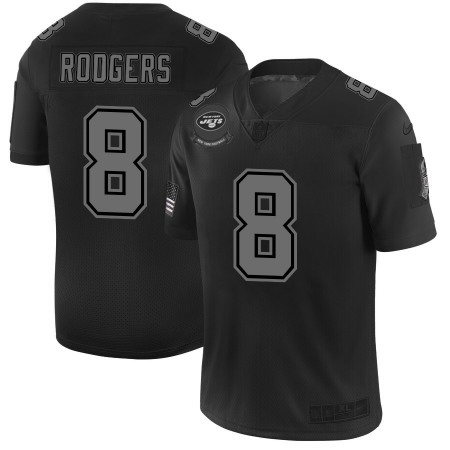 New York Jets #8 Aaron Rodgers Men's Nike Black 2019 Salute to Service Limited Stitched NFL Jersey