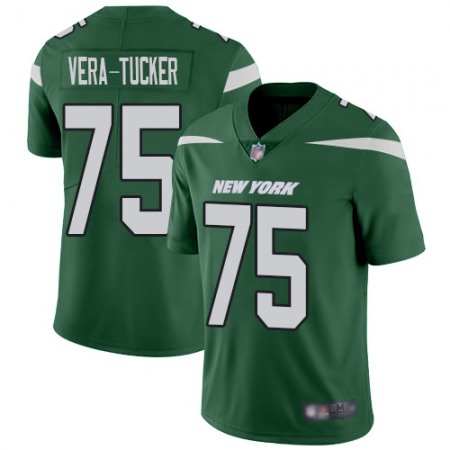 Nike Jets #75 Alijah Vera-Tucker Green Team Color Men's Stitched NFL Vapor Untouchable Limited Jersey