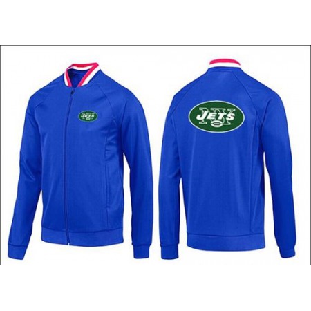 NFL New York Jets Team Logo Jacket Blue_1