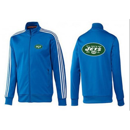 NFL New York Jets Team Logo Jacket Blue_2
