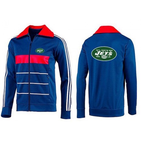 NFL New York Jets Team Logo Jacket Blue_3