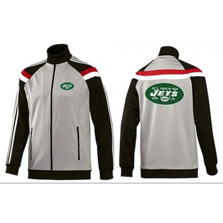 NFL New York Jets Team Logo Jacket Grey