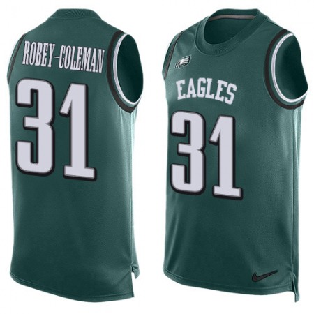 Nike Eagles #31 Nickell Robey-Coleman Green Team Color Men's Stitched NFL Limited Tank Top Jersey