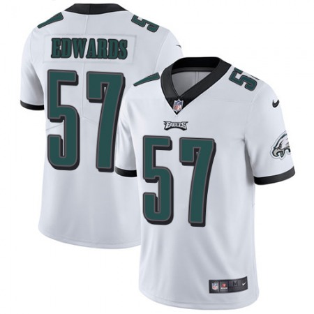 Nike Eagles #57 T. J. Edwards White Men's Stitched NFL Vapor Untouchable Limited Jersey