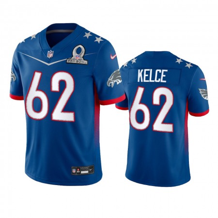 Nike Eagles #62 Jason Kelce Men's NFL 2022 NFC Pro Bowl Game Jersey Royal