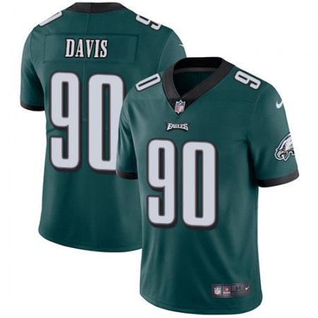 Nike Eagles #90 Jordan Davis Green Team Color Men's Stitched NFL Vapor Untouchable Limited Jersey