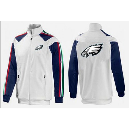 NFL Philadelphia Eagles Team Logo Jacket White_2