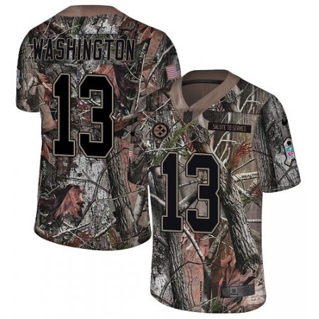 Nike Steelers #13 James Washington Camo Men's Stitched NFL Limited Rush Realtree Jersey