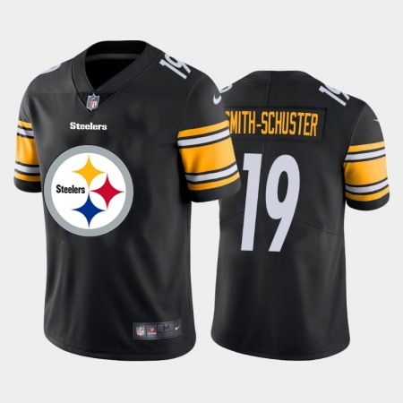 Pittsburgh Steelers #19 JuJu Smith-Schuster Black Men's Nike Big Team Logo Vapor Limited NFL Jersey