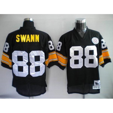 Mitchell & Ness Steelers #88 Lynn Swann Black Stitched Throwback NFL Jersey