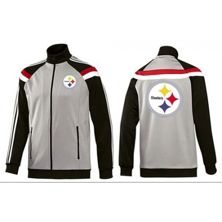 NFL Pittsburgh Steelers Team Logo Jacket Grey
