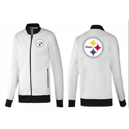 NFL Pittsburgh Steelers Team Logo Jacket White_1