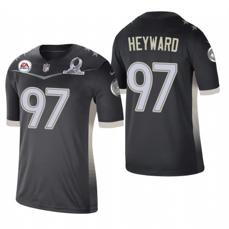 Pittsburgh Steelers #97 Cameron Heyward 2021 AFC Pro Bowl Game Anthracite NFL Jersey