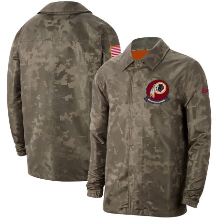Men's Washington Commanders Nike Camo 2019 Salute to Service Sideline Full-Zip Lightweight Jacket