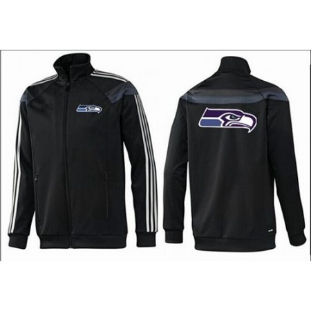 NFL Seattle Seahawks Team Logo Jacket Black_3