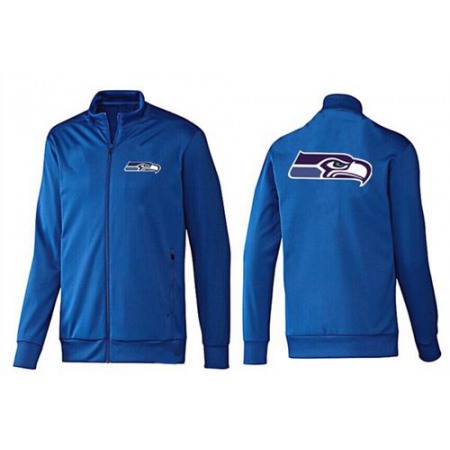 NFL Seattle Seahawks Team Logo Jacket Blue_1