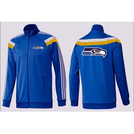NFL Seattle Seahawks Team Logo Jacket Blue_2