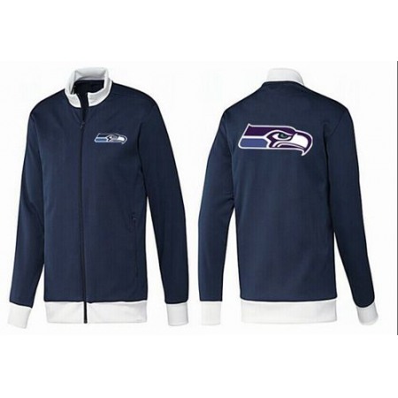 NFL Seattle Seahawks Team Logo Jacket Dark Blue_1