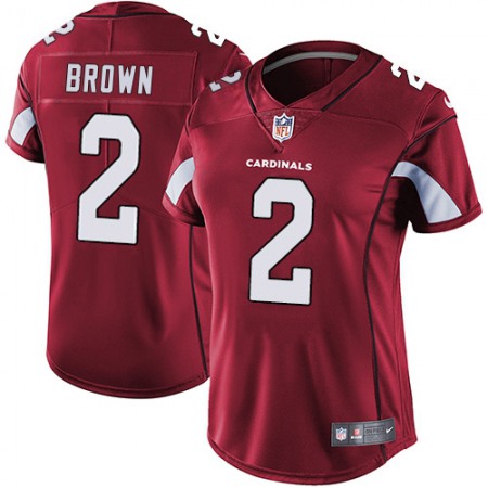 Nike Cardinals #2 Marquise Brown Red Team Color Women's Stitched NFL Vapor Untouchable Limited Jersey