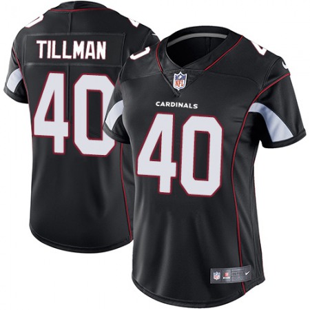 Nike Cardinals #40 Pat Tillman Black Alternate Women's Stitched NFL Vapor Untouchable Limited Jersey
