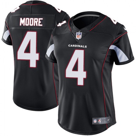 Nike Cardinals #4 Rondale Moore Black Alternate Women's Stitched NFL Vapor Untouchable Limited Jersey