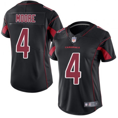 Nike Cardinals #4 Rondale Moore Black Women's Stitched NFL Limited Rush Jersey