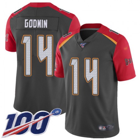 Nike Buccaneers #14 Chris Godwin Gray Youth Stitched NFL Limited Inverted Legend 100th Season Jersey