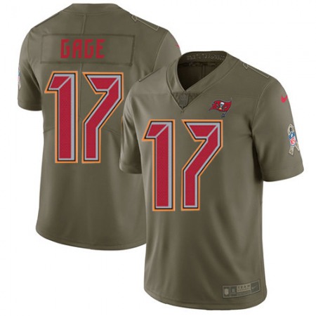 Nike Buccaneers #17 Russell Gage Olive Youth Stitched NFL Limited 2017 Salute To Service Jersey